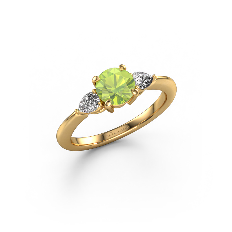 Bild von Verlobungsring Chanou RND 585 Gold Peridot 6 mm