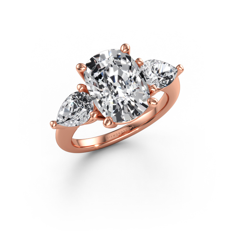 Immagine di Anello di fidanzamento Chanou CSH 585 oro rosa Diamante lab grown 5.80 crt