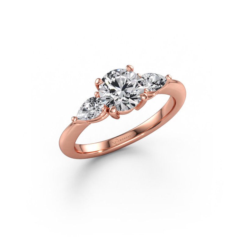 Bild av Förlovningsring Chanou RND 585 roséguld Diamant 1.50 crt