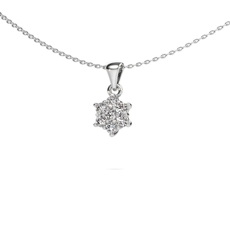 Image of Pendant Chantal 950 platinum Zirconia 2.4 mm