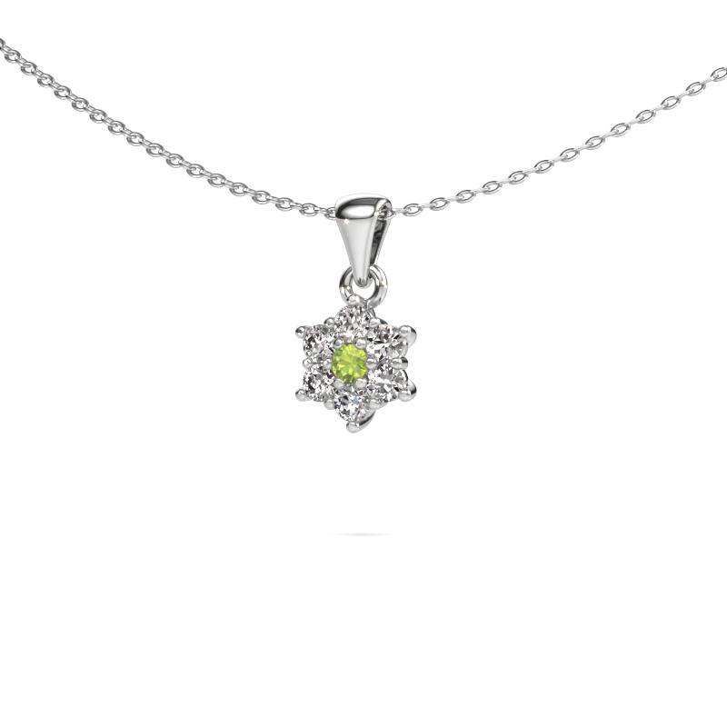 Bild von Anhänger Chantal 950 Platin Peridot 2.4 mm