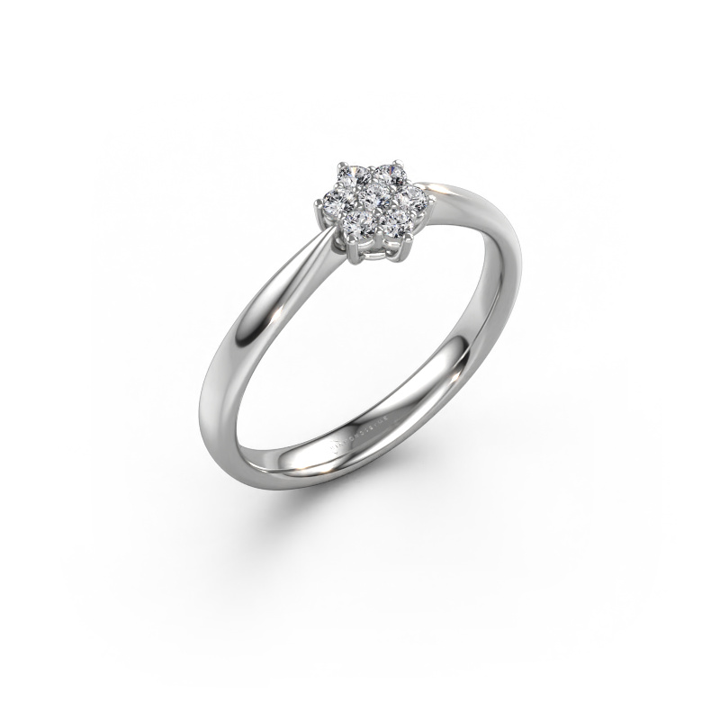 Bild von Verlobungsring Chantal 1 950 Platin Diamant 0.140 crt