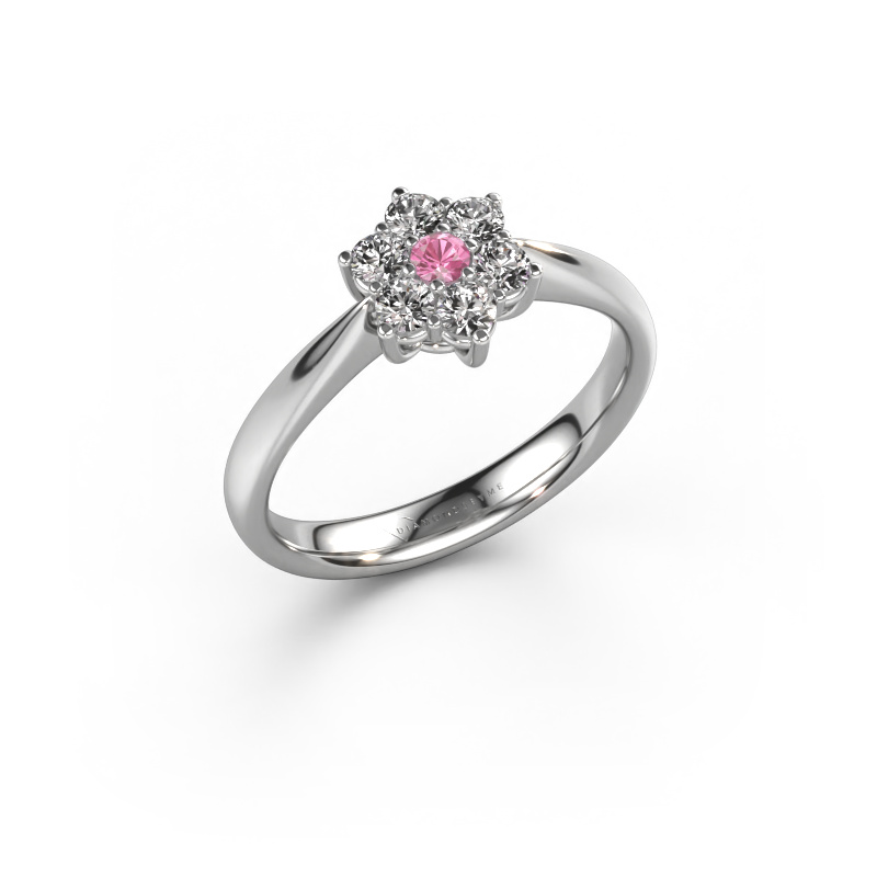 Bild von Verlobungsring Chantal 1 950 Platin Pink Saphir 2.4 mm