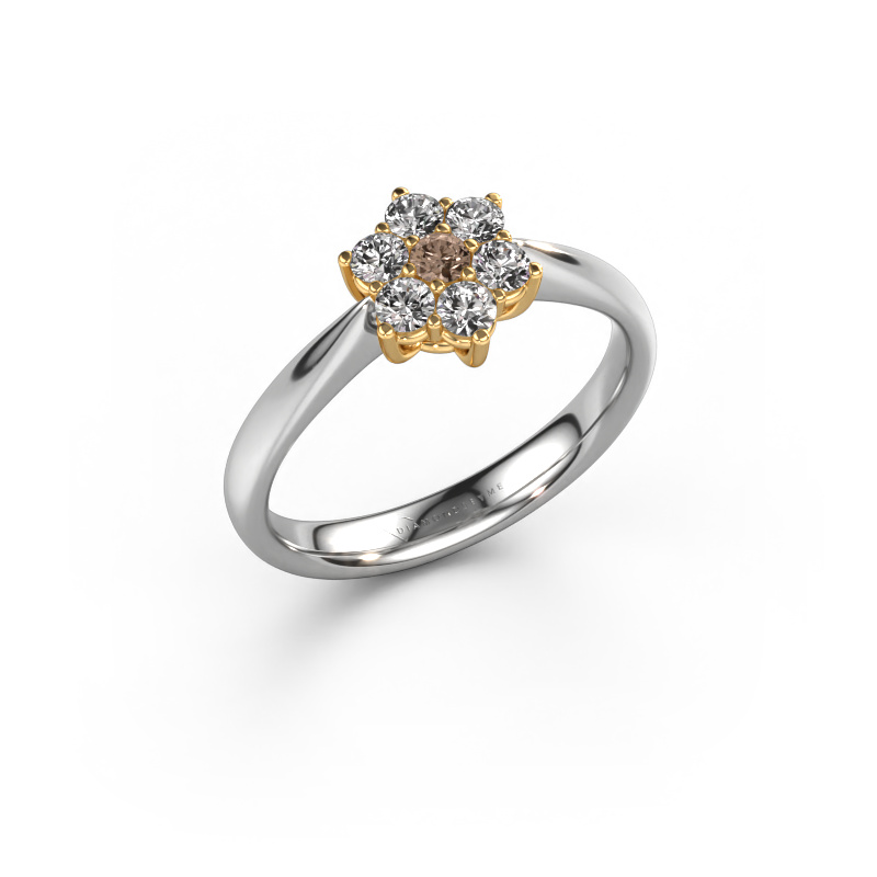Bild von Verlobungsring Chantal 1 585 Weißgold Braun Diamant 0.385 crt