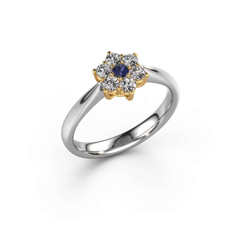Image of Promise ring Chantal 1 585 white gold Sapphire 2.4 mm