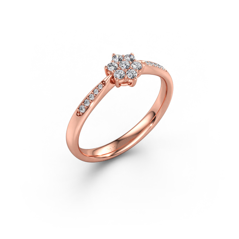 Bild av Förlovningsring Chantal 2 585 roséguld Diamant 0.175 crt