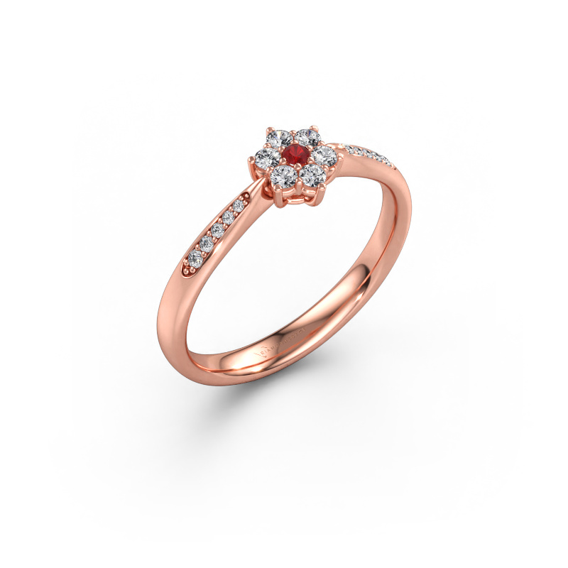 Bild av Förlovningsring Chantal 2 585 roséguld Rubin 1.7 mm