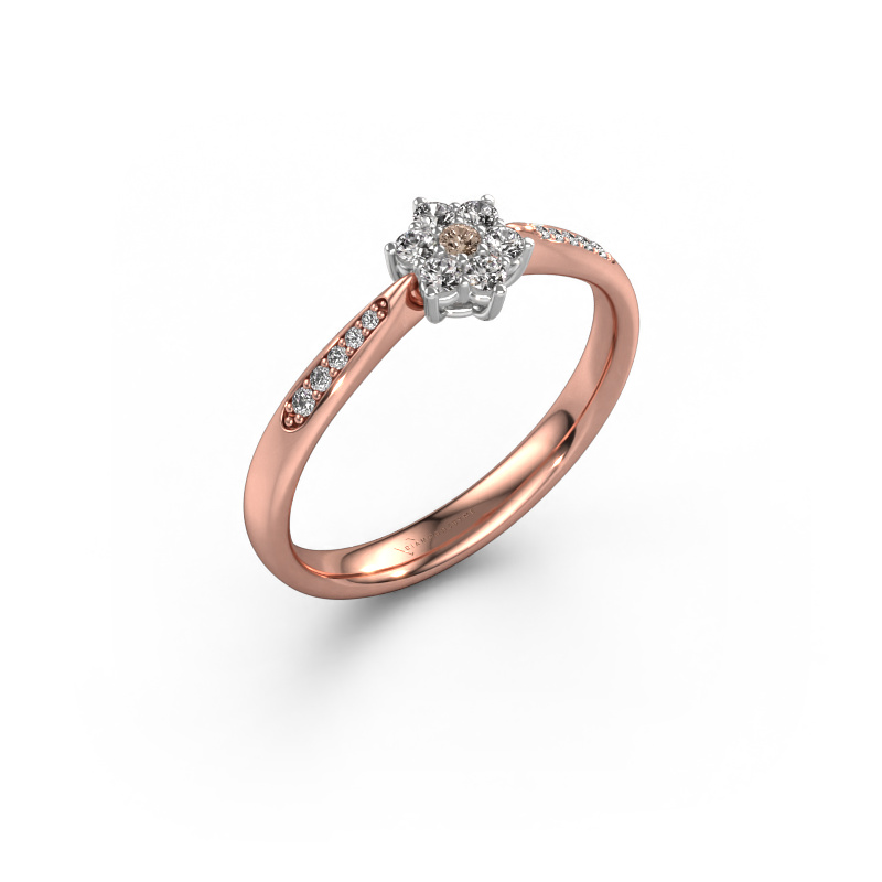 Bild von Verlobungsring Chantal 2 585 Roségold Braun Diamant 0.175 crt