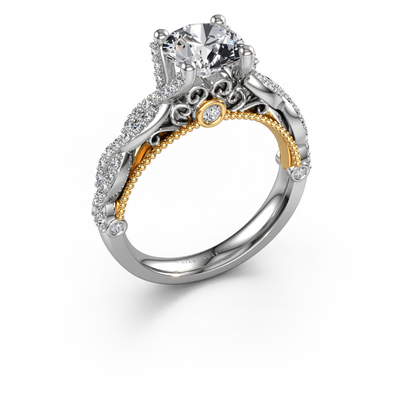 Image de Bague de fiançailles Chantelle 585 or blanc Diamant 1.944 crt