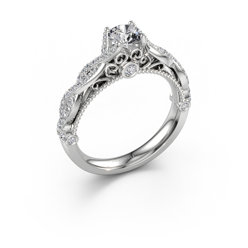 Bild av Förlovningsring Chantelle 585 vitt guld Labbodlad diamant 0.892 crt