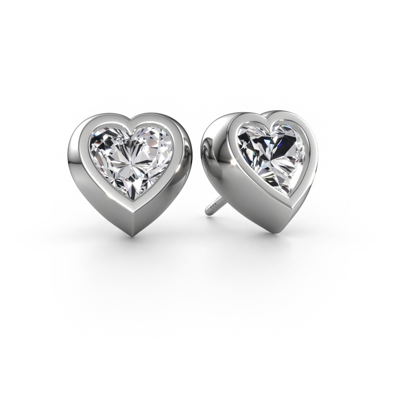 Bild von Ohrsteckers Charlotte 950 Platin Diamant 4.00 crt
