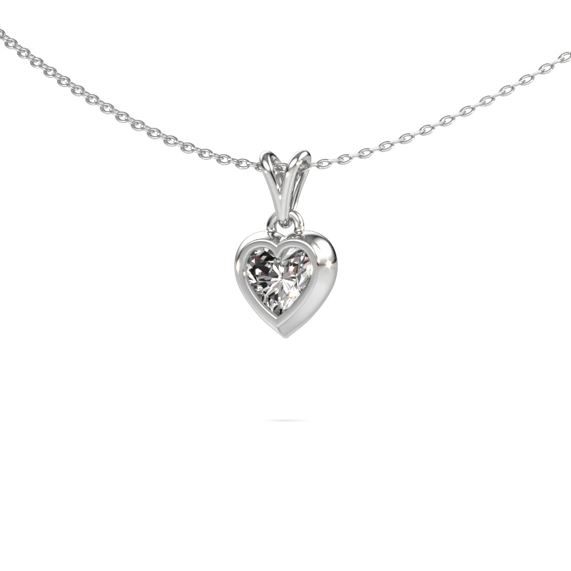 Bild von Anhänger Charlotte Heart 585 Weißgold Diamant 0.80 crt