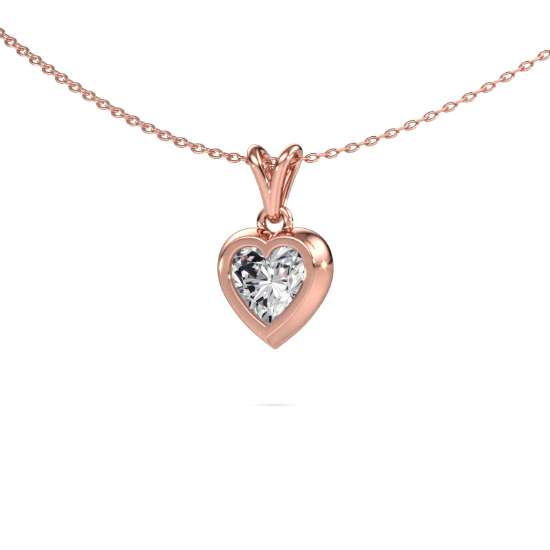 Bild von Anhänger Charlotte Heart 585 Roségold Lab-grown Diamant 1.25 crt