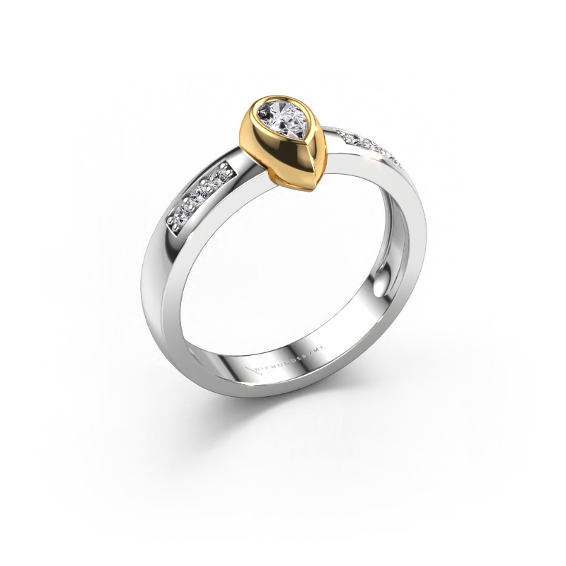 Bild von Ring Charlotte Pear 585 Weißgold Diamant 0.340 crt