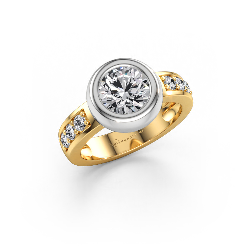 Immagine di Anello Charlotte Round 585 oro Diamante lab grown 1.83 crt