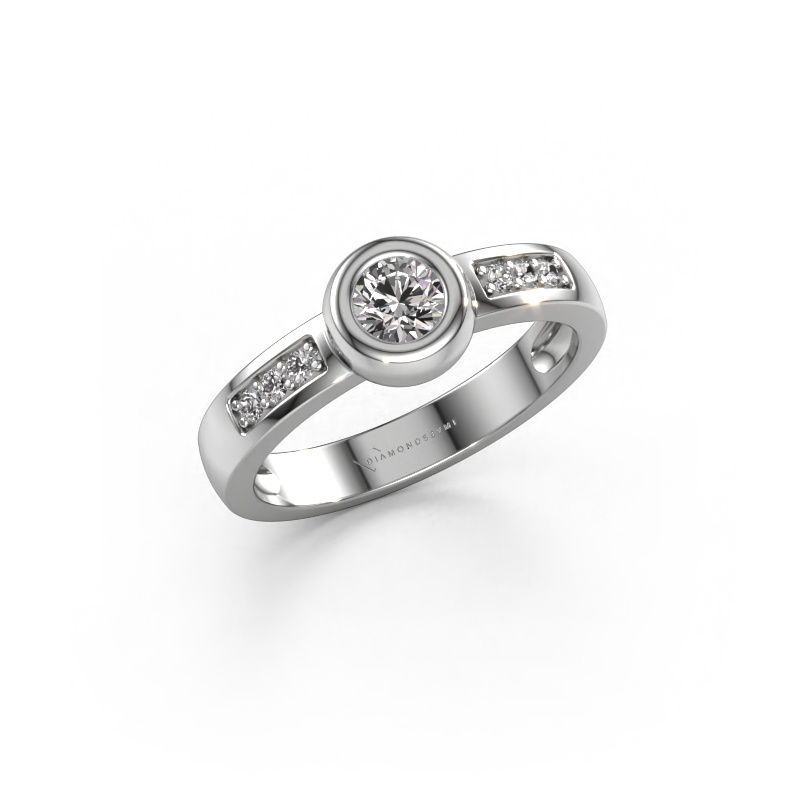 Image of Ring Charlotte Round 585 white gold Diamond 0.39 crt