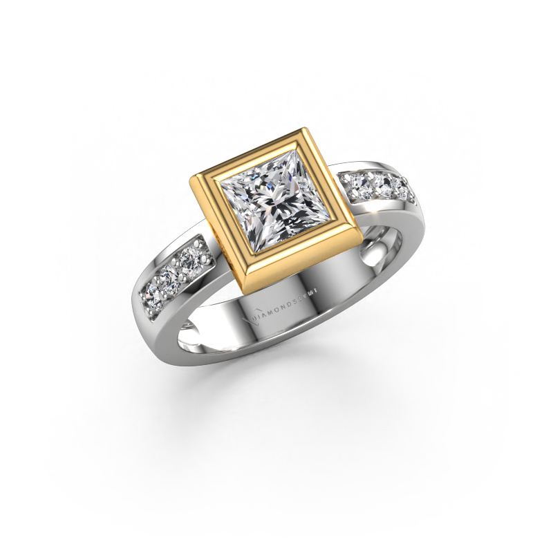 Bild von Ring Charlotte Square 585 Weißgold Diamant 1.18 crt