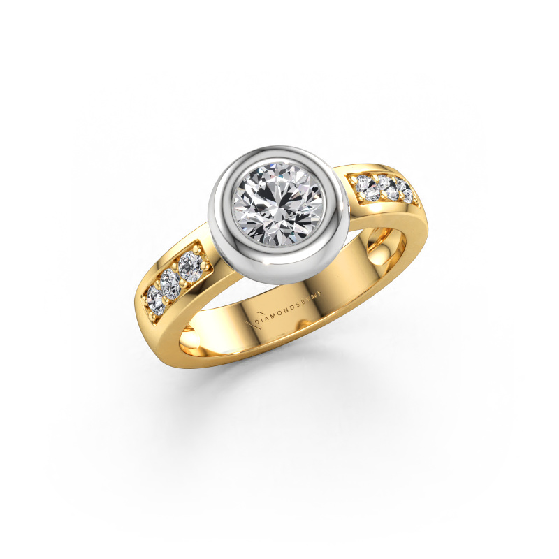 Immagine di Anello Charlotte Round 585 oro Diamante lab grown 0.880 crt