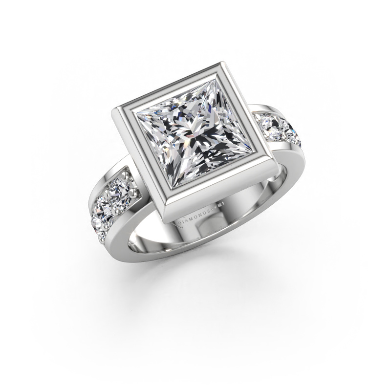 Immagine di Anello Charlotte Square 585 oro bianco Diamante 3.60 crt