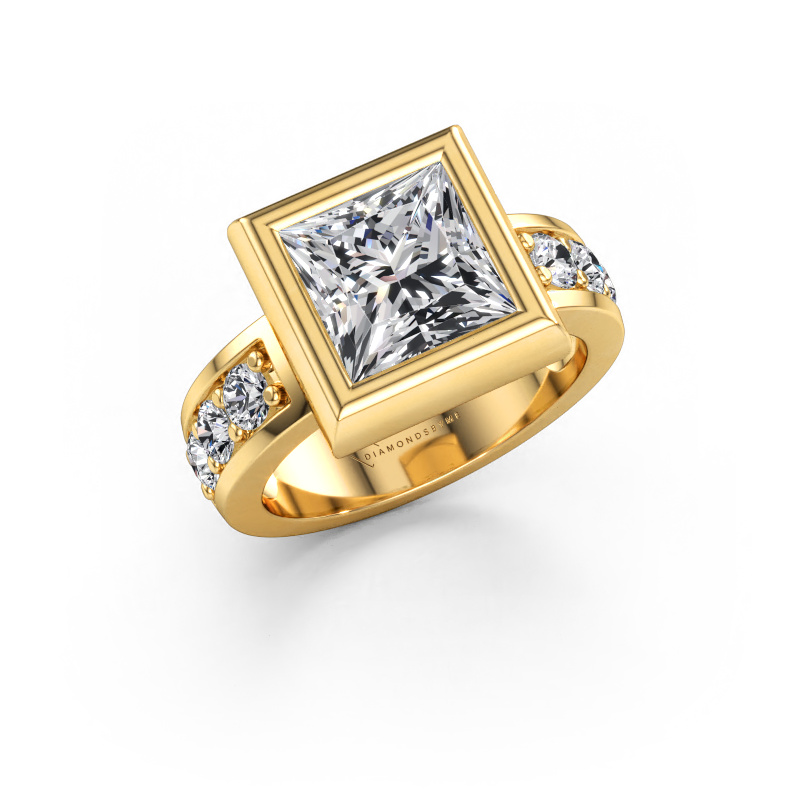 Immagine di Anello Charlotte Square 585 oro Diamante lab grown 3.60 crt