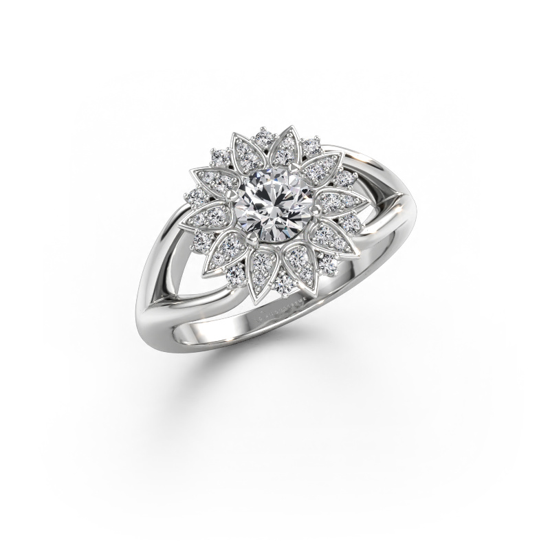 Immagine di Anello Chasidy 1 585 oro bianco Diamante lab grown 0.675 crt