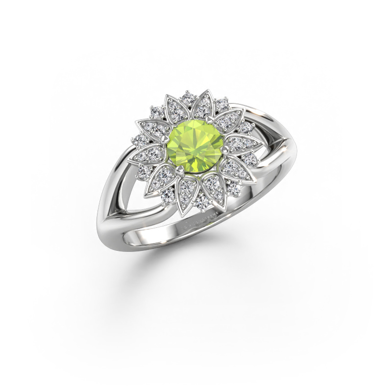 Bild von Ring Chasidy 1 585 Weißgold Peridot 5 mm