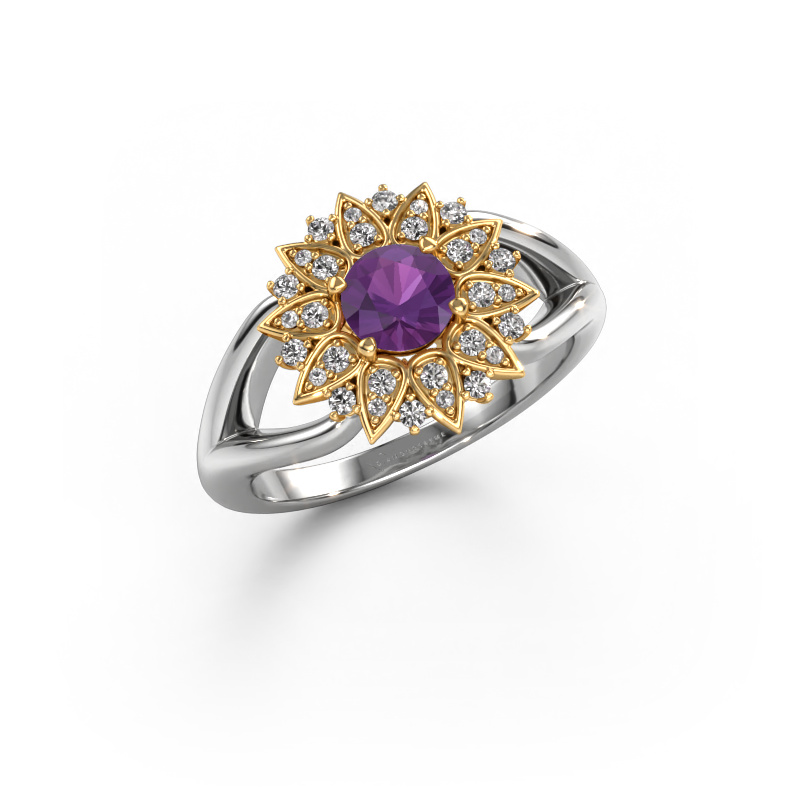 Bild von Ring Chasidy 1 585 Weißgold Amethyst 5 mm
