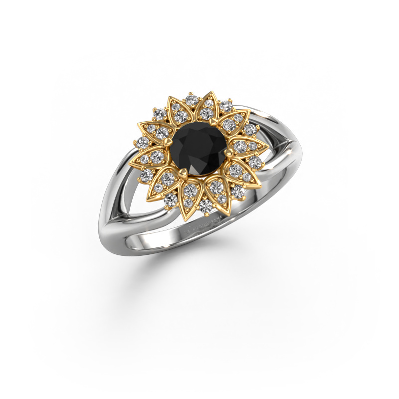 Image of Ring Chasidy 1 585 white gold Black diamond 0.775 crt