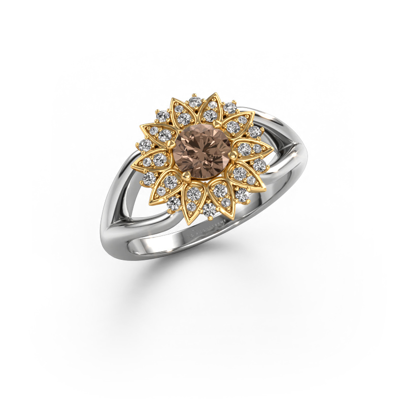 Image of Ring Chasidy 1 585 white gold Brown diamond 0.675 crt