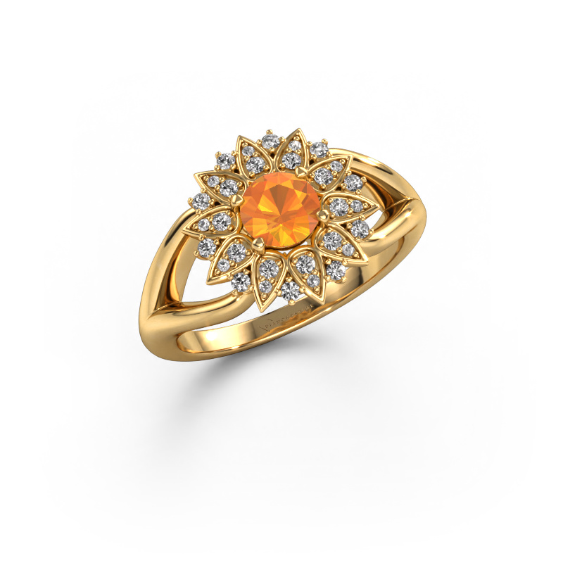 Image of Ring Chasidy 1 585 gold Citrin 5 mm