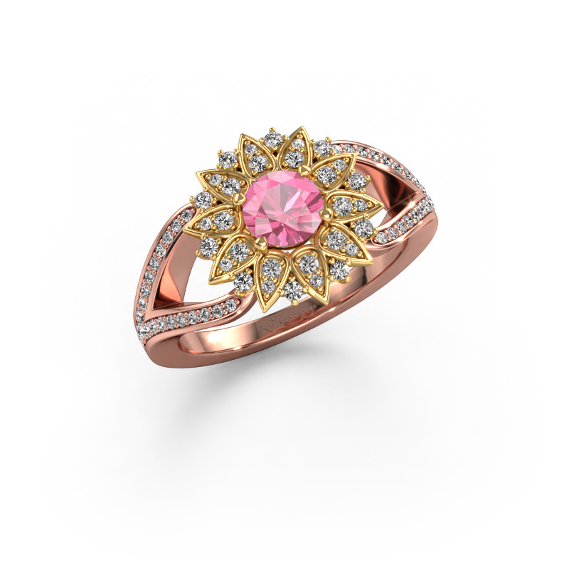 Image of Ring Chasidy 2 585 rose gold Pink sapphire 5 mm