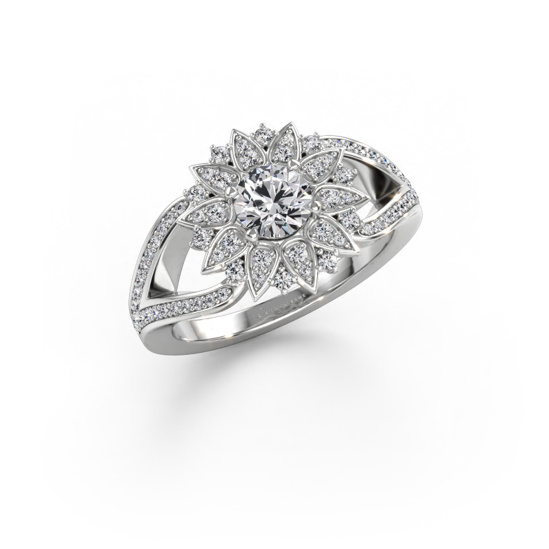 Immagine di Anello Chasidy 2 585 oro bianco Diamante lab grown 0.825 crt