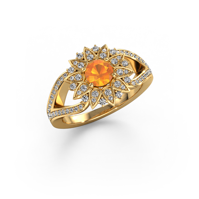 Image of Ring Chasidy 2 585 gold Citrin 5 mm