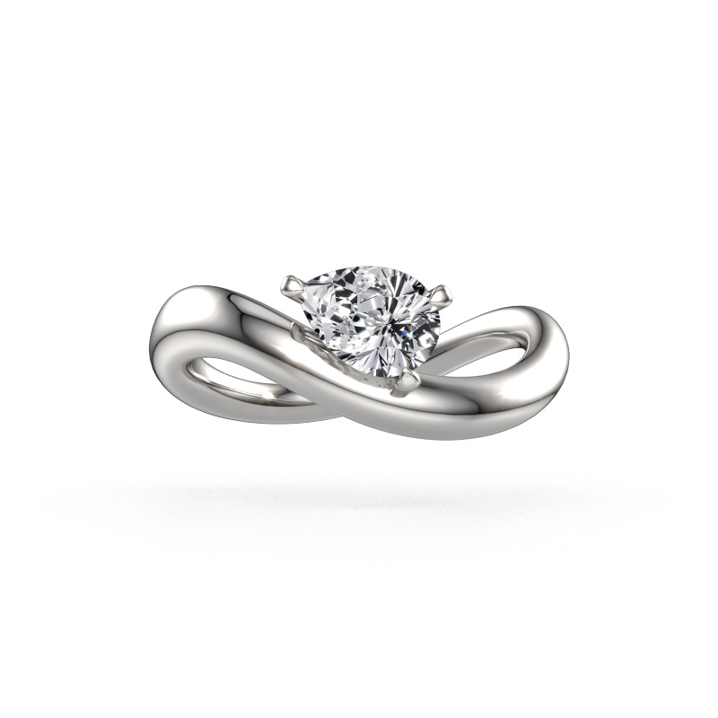 Image of Engagement ring Chloe PER 950 platinum Lab grown diamond 0.65 crt