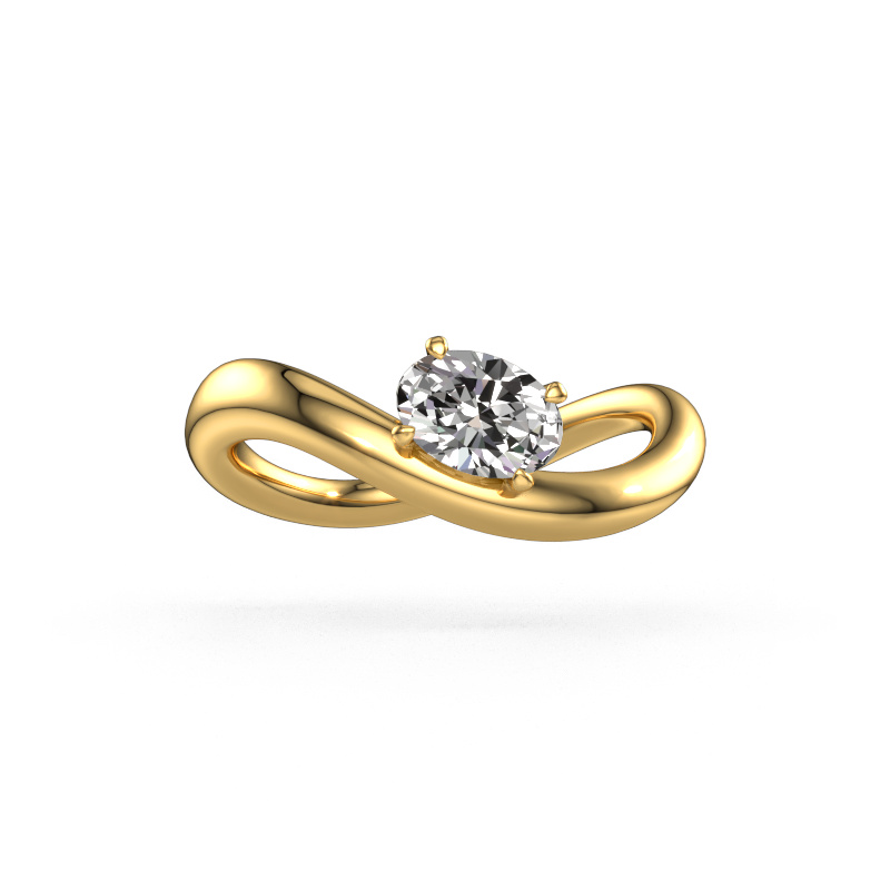 Afbeelding van Verlovingsring Chloe OVL 585 goud Diamant 0.60 crt