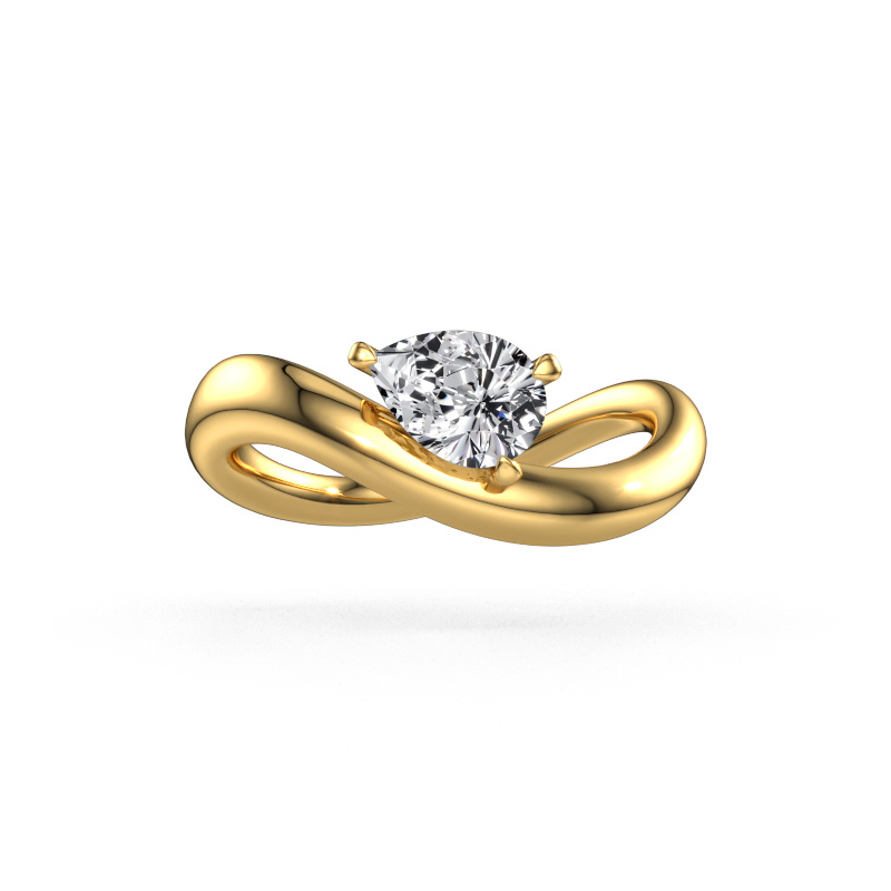 Image of Engagement ring Chloe PER 585 gold Lab grown diamond 0.65 crt
