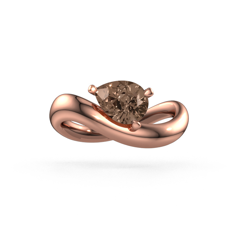Bild von Verlobungsring Chloe PER 585 Roségold Braun Diamant 1.00 crt