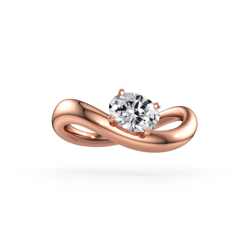 Bild av Förlovningsring Chloe OVL 585 roséguld Diamant 0.70 crt
