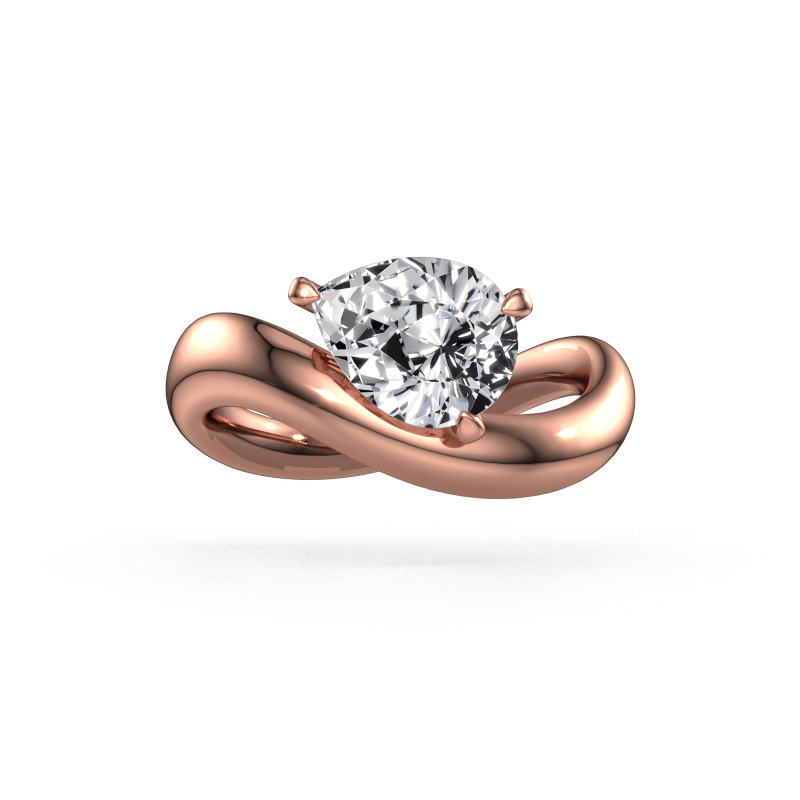 Image of Engagement ring Chloe PER 585 rose gold Diamond 1.50 crt