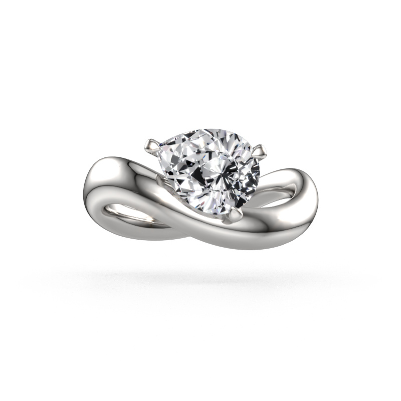 Image of Engagement ring Chloe PER 585 white gold Diamond 1.50 crt