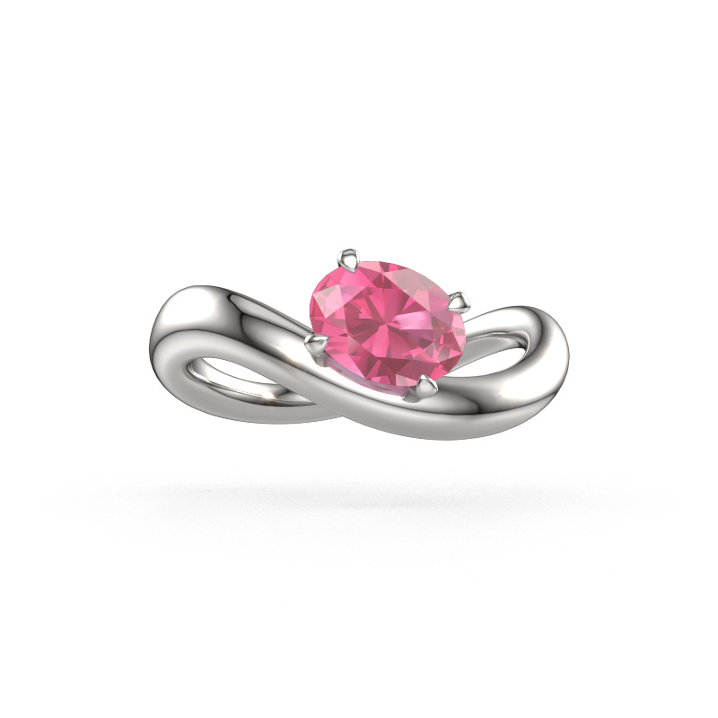 Bild von Verlobungsring Chloe OVL 585 Weißgold Pink Saphir 7,5x5,5 mm