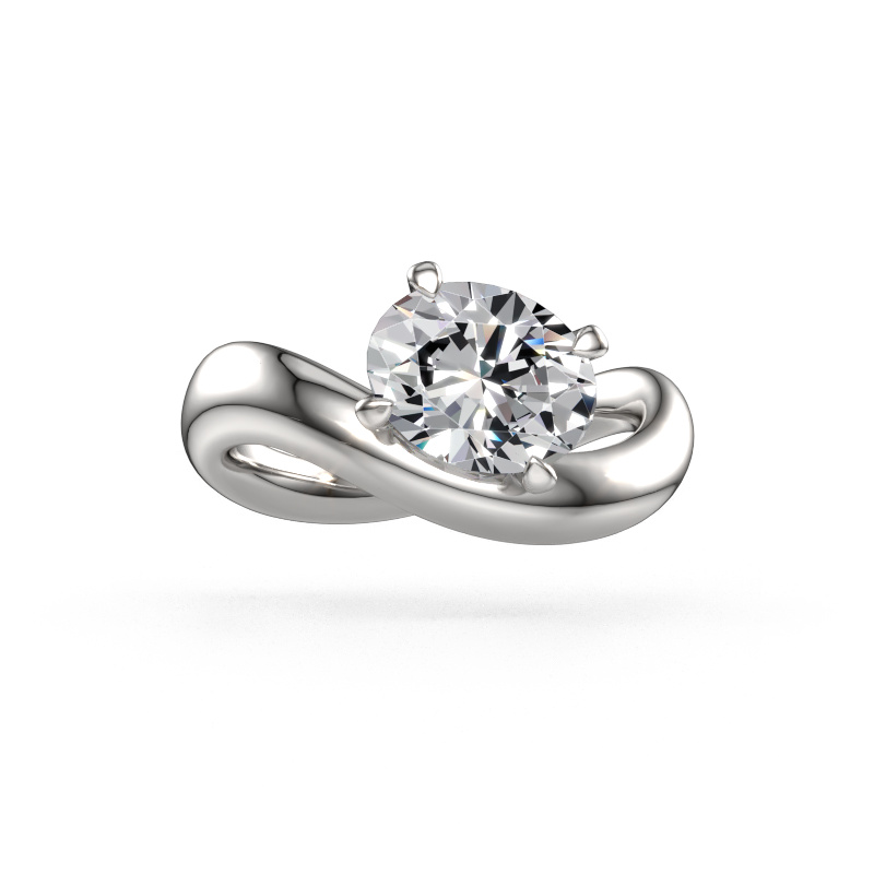 Bild von Verlobungsring Chloe OVL 950 Platin Lab-grown Diamant 1.80 crt