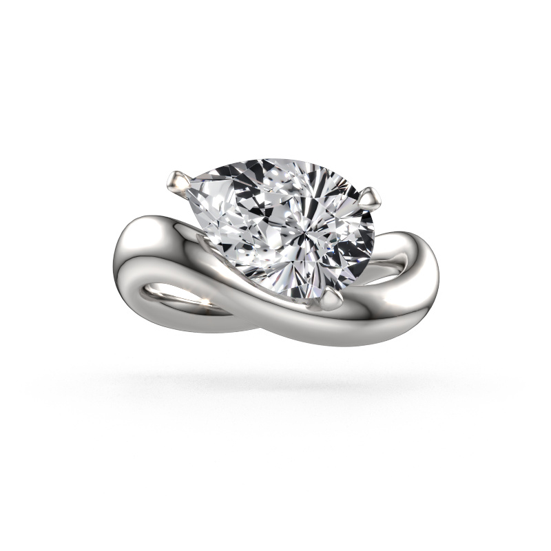 Bild von Verlobungsring Chloe PER 950 Platin Lab-grown Diamant 3.00 crt