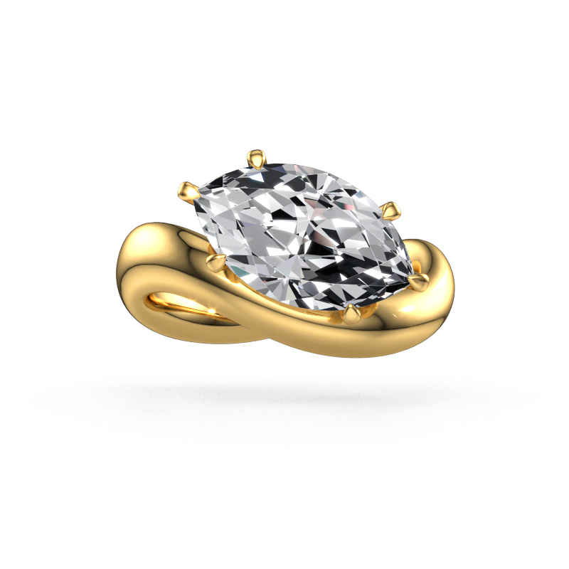 Image of Engagement ring Chloe MRQ 585 gold Lab grown diamond 3.00 crt
