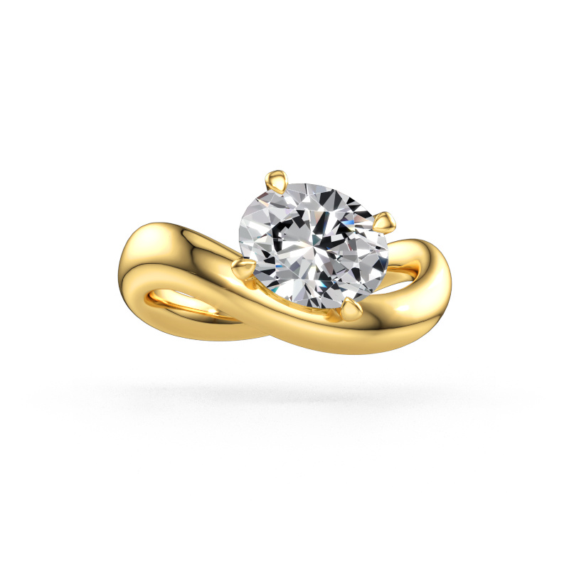 Immagine di Anello di fidanzamento Chloe OVL 585 oro Diamante 1.80 crt