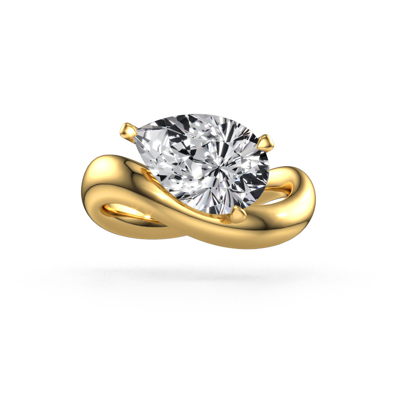 Image of Engagement ring Chloe PER 585 gold Lab grown diamond 3.00 crt