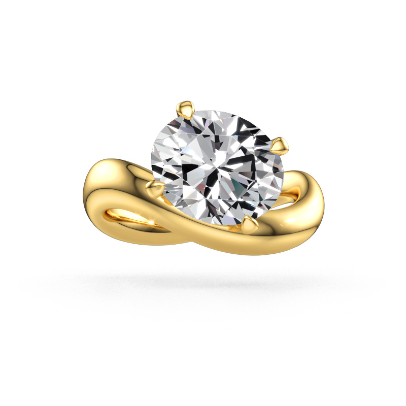Immagine di Anello di fidanzamento Chloe OVL 585 oro Diamante lab grown 3.85 crt