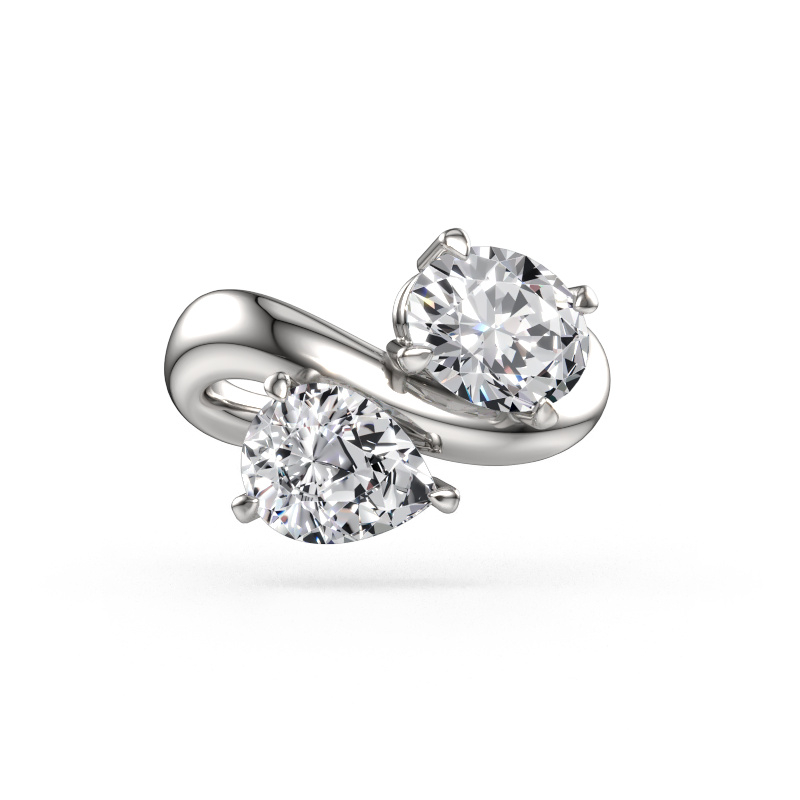 Bild von Verlobungsring Chloe OVL-PER 950 Platin Lab-grown Diamant 3.30 crt