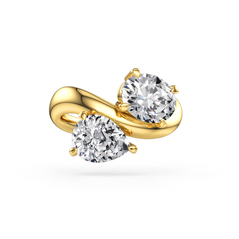 Immagine di Anello di fidanzamento Chloe OVL-PER 585 oro Diamante 3.30 crt