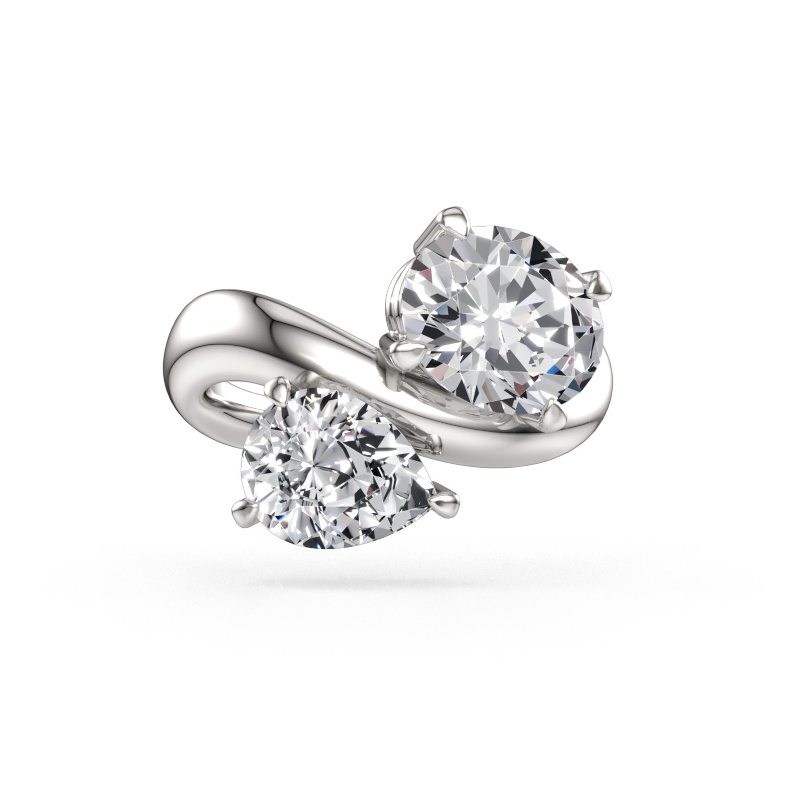 Bild av Förlovningsring Chloe OVL-PER 950 platina Diamant 4.20 crt